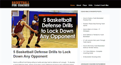 Desktop Screenshot of basketballforcoaches.com