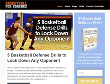 Tablet Screenshot of basketballforcoaches.com